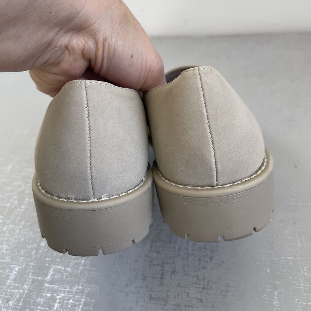 DV Dolce Vita Chunky Lug Sole Platform Loafers Sz 8.5 Comfort Preppy Shoes - Picture 8 of 13